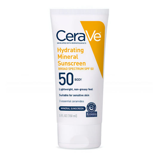CeraVe Hydrating mineral sunscreen 50 body 150 ML (5 fl oz)